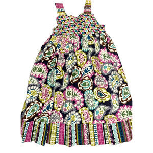 Handmade Apron Matilda Dress Paisley Floral Print Girls Size 4-5 Jane